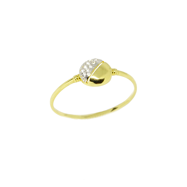 Anel Dois Amores em Ouro 18 Kilates � 25378